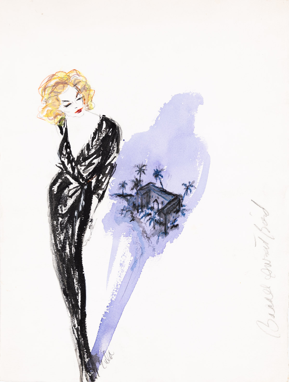 JOE EULA (1925-2004) Bacall Sweet Bird. Portrait of Lauren Bacall.